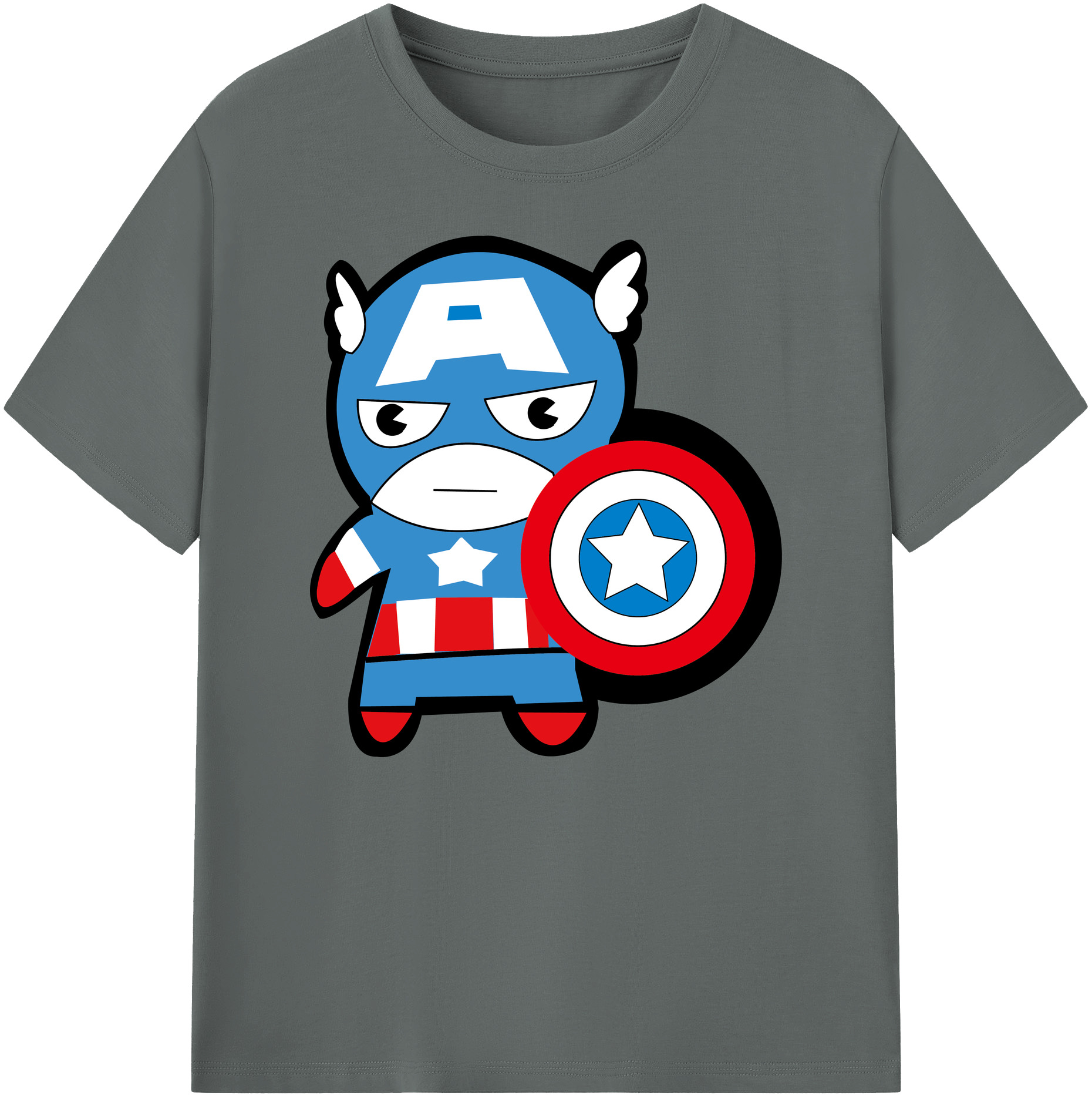 （画像用） アベンジャーズ The Avengers 綿100％ メンズ半袖Tシャツ｜肌触りやわらか＆通気性